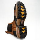 MEN'S KW3161 TAN FORCE 6" STEEL TOE WORK BOOTS SQUARE TOE DUAL DENSITY FULL GRAIN LEATHER CHELSEA-3