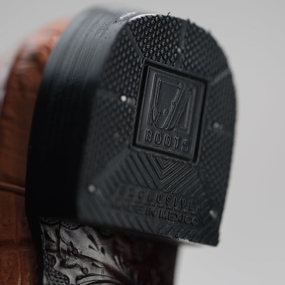 904 CONAC MEN'S WESTERN BOOTS PRINT LEATHER J TOE CAYMAN COWBOY BOOTS