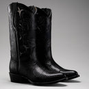 MEN'S  913 LIZARD TRIBUTE BLACK J TOE COWBOY BOOT-1