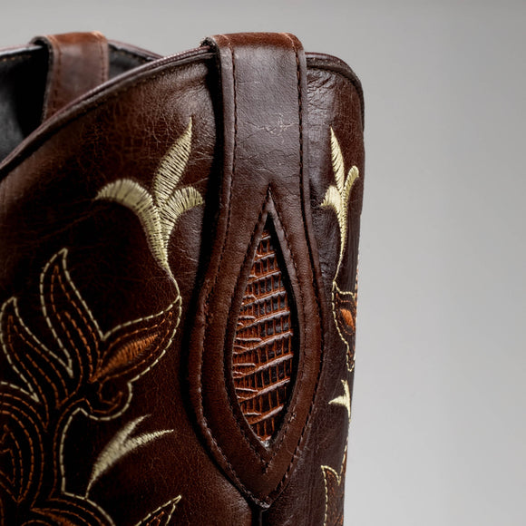 MEN'S  913 LIZARD TRIBUTE BLACK J TOE COWBOY BOOT