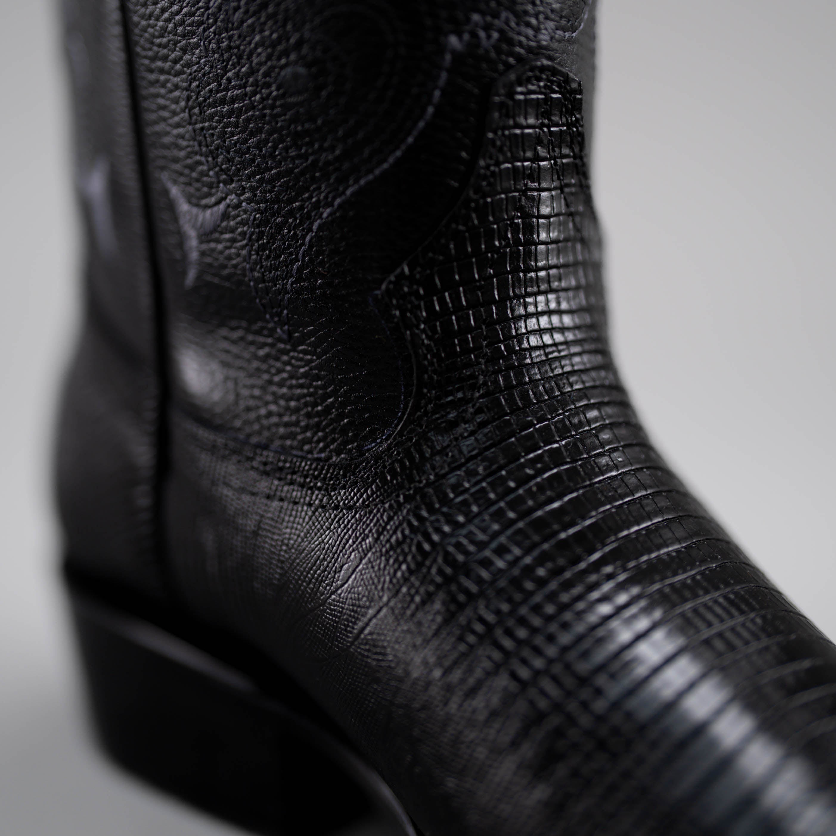 MEN'S  913 LIZARD TRIBUTE BLACK J TOE COWBOY BOOT