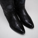 MEN'S  913 LIZARD TRIBUTE BLACK J TOE COWBOY BOOT-3