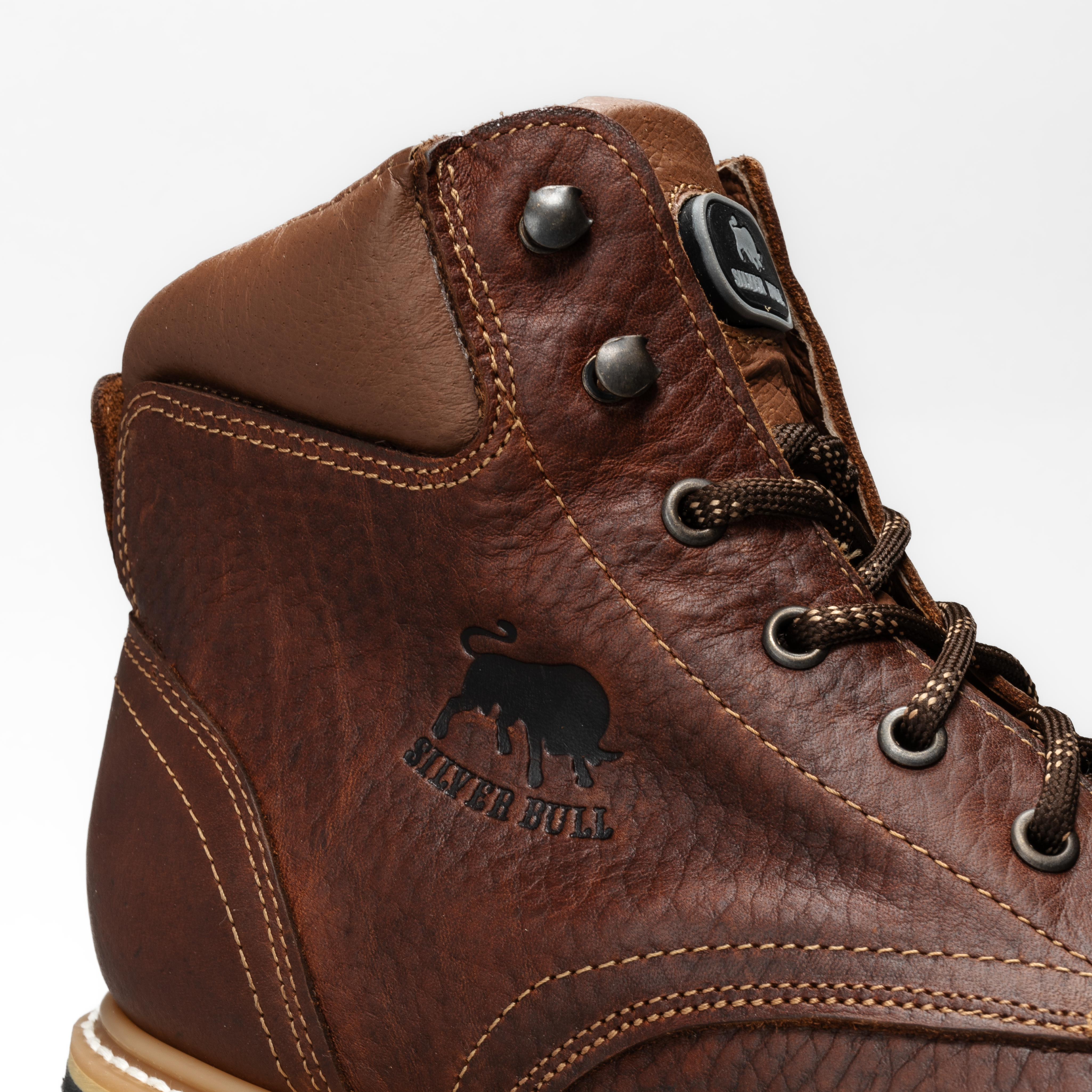 MEN'S 6" FORCE SB664 OCRE  FULL GRAIN LEATHER SOFT TOE OIL/SLIP RESISTANT