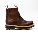 MEN'S 6" FORCE SB2160 OCRE CHELSEA  WORK BOOT FULL GRAIN LEATHER-3