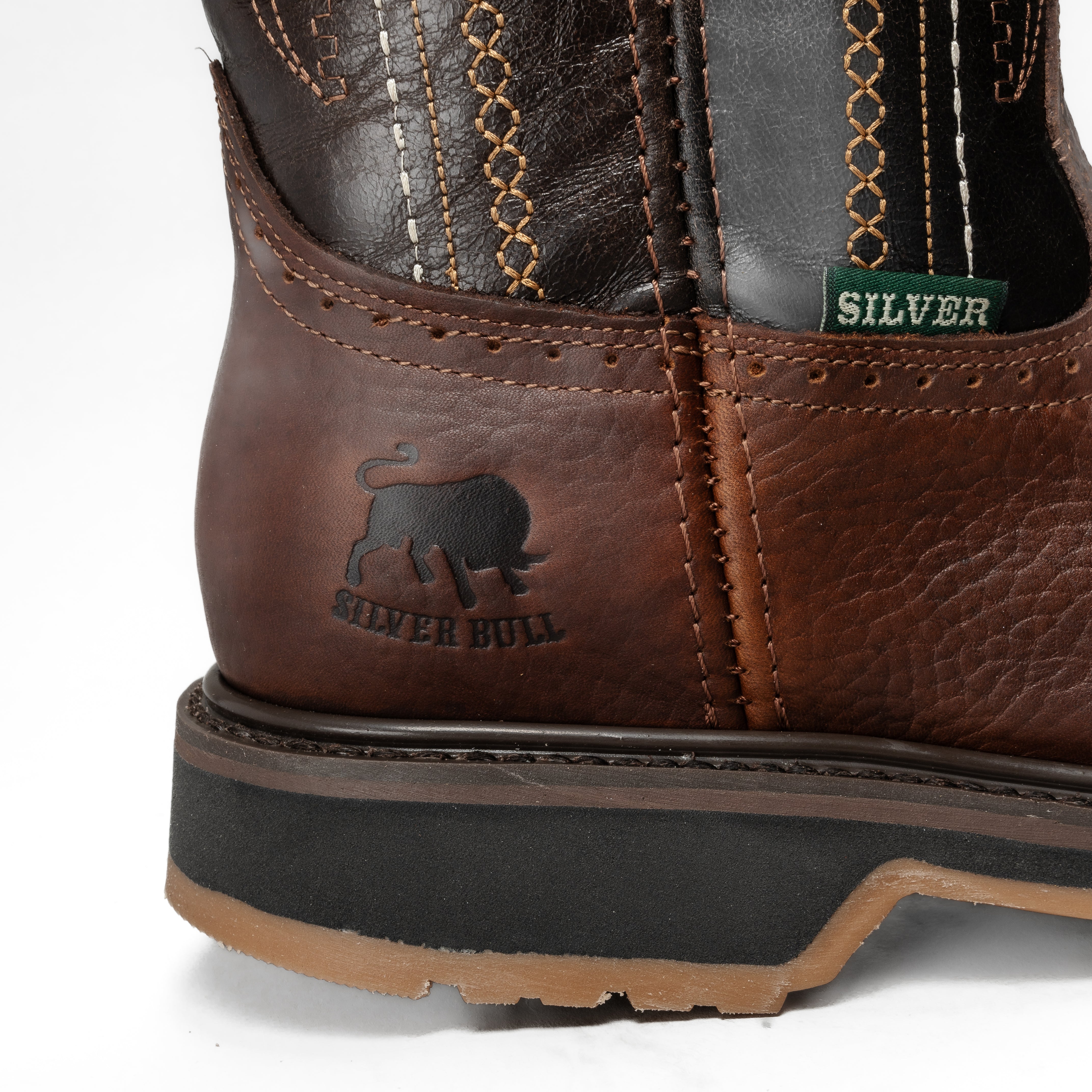 MEN'S WORK BOOTS SB5002 SQUARE TOE RUSTIC BROWN PULL ON ROPPER BOOTS