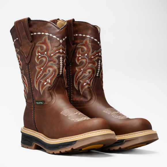RANCH FORCE 6010 DUAL DENSITY SOLE SLIP RESISTANT FULL GRAIN LEATHER WELT CONSTRUCTION