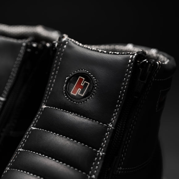 MEN'S 6" FORCE HM330 BROWN WORK BOOTS DOUBLE ZIPPER, LIGHT WEIGHT PU SOLE