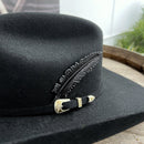 Pluma de Metal Para Sombrero Vaquero