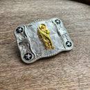 Hebilla para Cinto San Judas Tadeo Plata/Oro