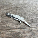 Pluma de Metal Para Sombrero Vaquero