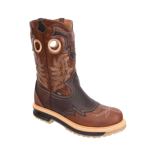 SB6035 RODEO WORK BROWN WIDE EE Dual Density Sole Full Grain Leather Antifatigue and Slip Resistant Sole Welt Construction Work Boots