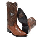 JB903 Punta J Bota Vaquera Original de Avestruz Shedron