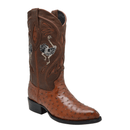 JB903 Punta J Bota Vaquera Original de Avestruz Shedron