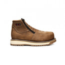 MEN'S FORCE 6 WORK BOOTS KW1335 ZIPPER STEEL TOE DOUBLE DENSITY SOLE MEDALLION LATON-3