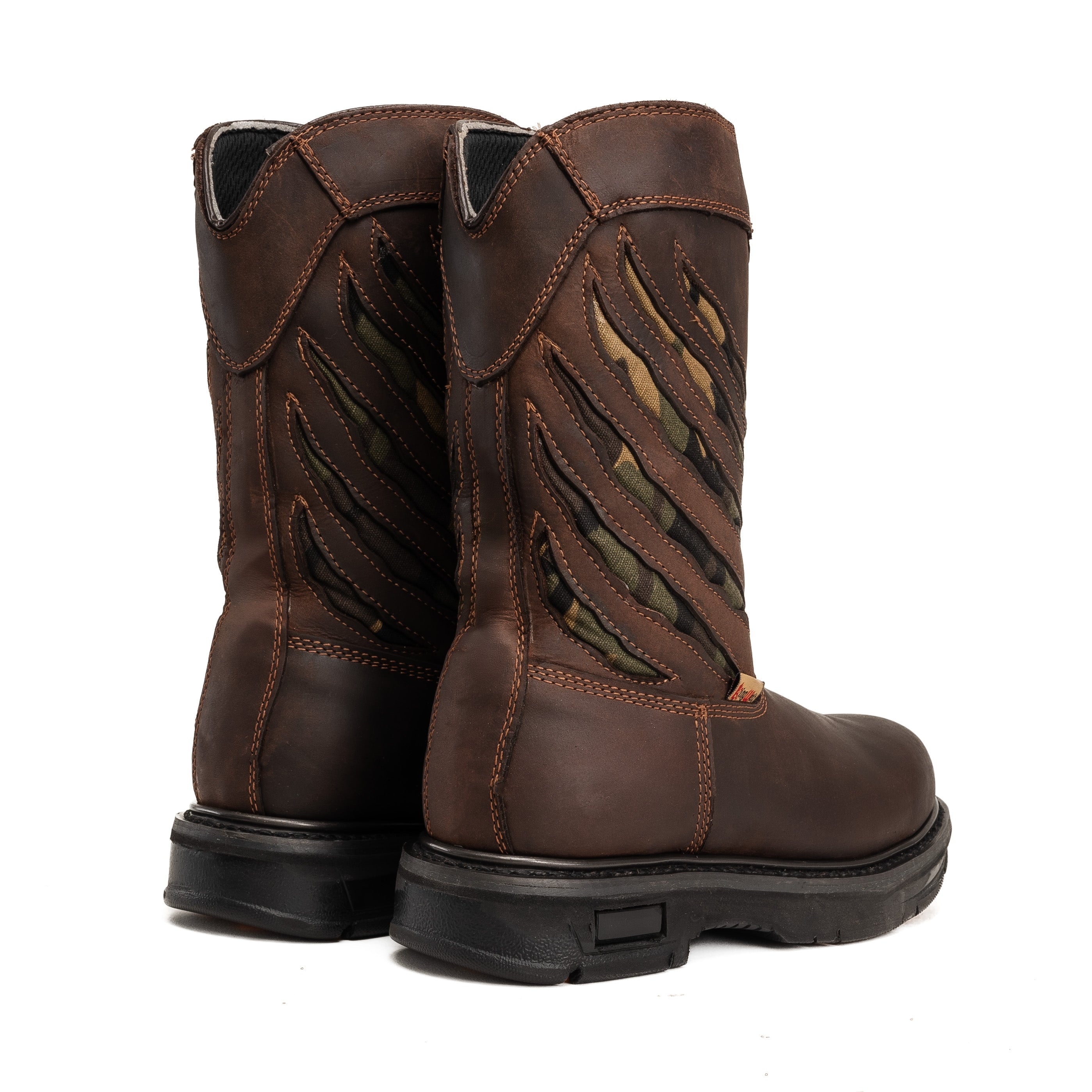 KW222 Predator 8" Work Boot Brown Dual Density Polyurethane Rubber Sole Oil and Slip Resistent Antifatigue Insole Flexibility and Comfort Work Boot