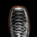 MEN'S RODEO WESTERN BOOTS VIPER PYTHON SQUARE TOE COWBOY BOOT-3