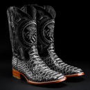 MEN'S RODEO WESTERN BOOTS VIPER PYTHON SQUARE TOE COWBOY BOOT-1