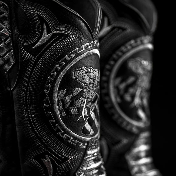 MEN'S RODEO WESTERN BOOTS VIPER PYTHON SQUARE TOE COWBOY BOOT