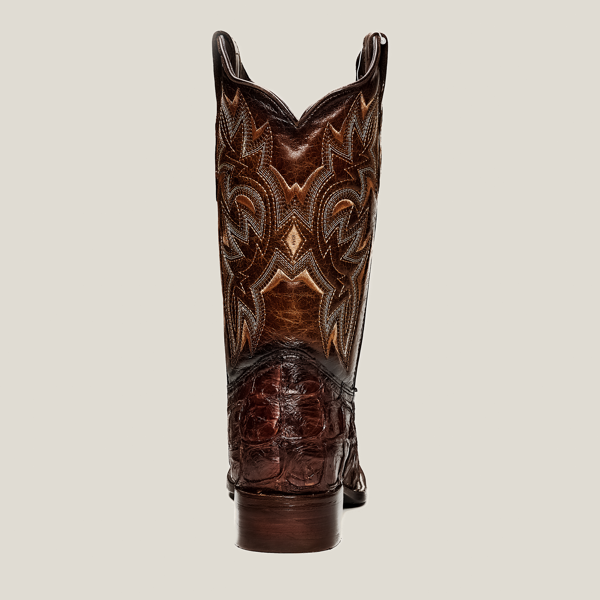 MEN'S 761 EXOTIC PIRARUCU FISH BOOTS WESTERN BOOT SQUARE TOE COWBOY BOOT
