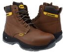 MEN'S STEEL FORCE NDP-0503 BROWN STEEL TOE FULL GRAIN LEATHER HEAVY DUTY SOFT-1