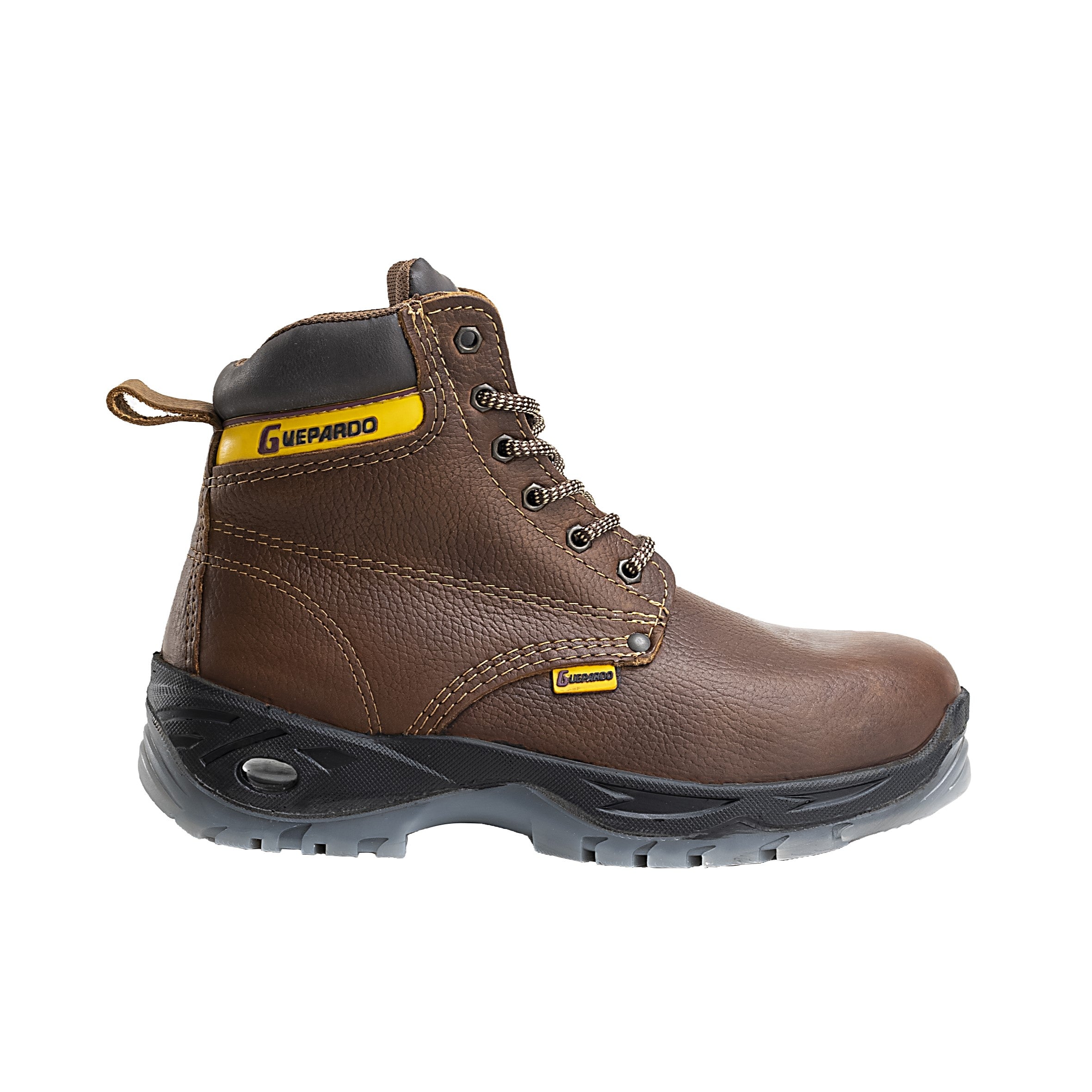 MEN'S FORCE 6" NDP-1944 BROWN SOFT TOE OIL SLIP RESISTENTE POLYURETHANE INSOLE WORK BOOTS - 0