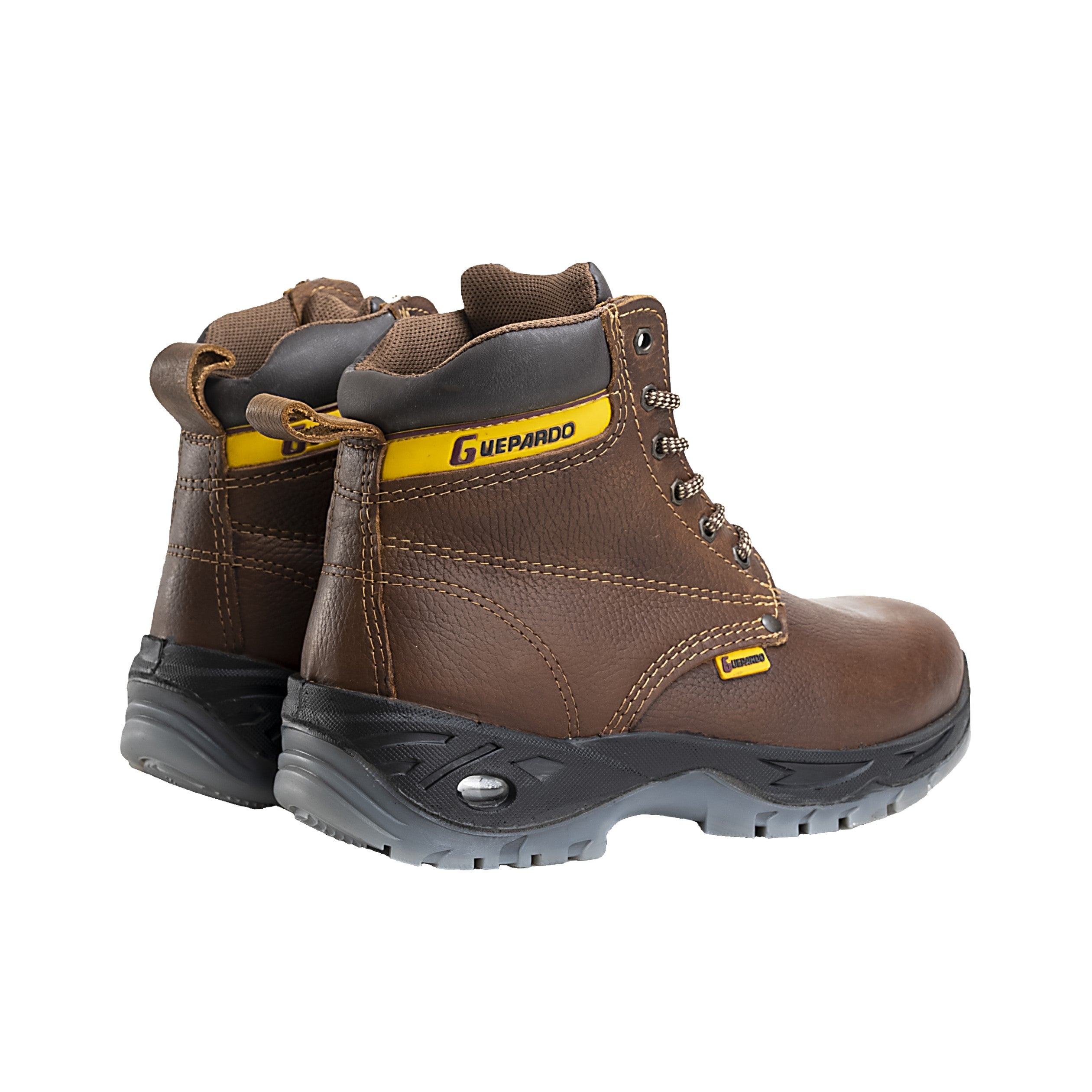 MEN'S FORCE 6" NDP-1944 BROWN SOFT TOE OIL SLIP RESISTENTE POLYURETHANE INSOLE WORK BOOTS