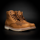 MEN'S PATRIOT 6" TAN ANKLE SHORT WORK BOOTS, MOC TOE-1