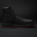 CF16 MEN'S SQUARE TOE COWBOY BOOTS BROWN PYTHON LEATHER WITH DOBBLE ZIPPER-7