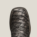 MEN'S 761 EXOTIC PIRARUCU FISH BOOTS WESTERN BOOT SQUARE TOE COWBOY BOOT-20