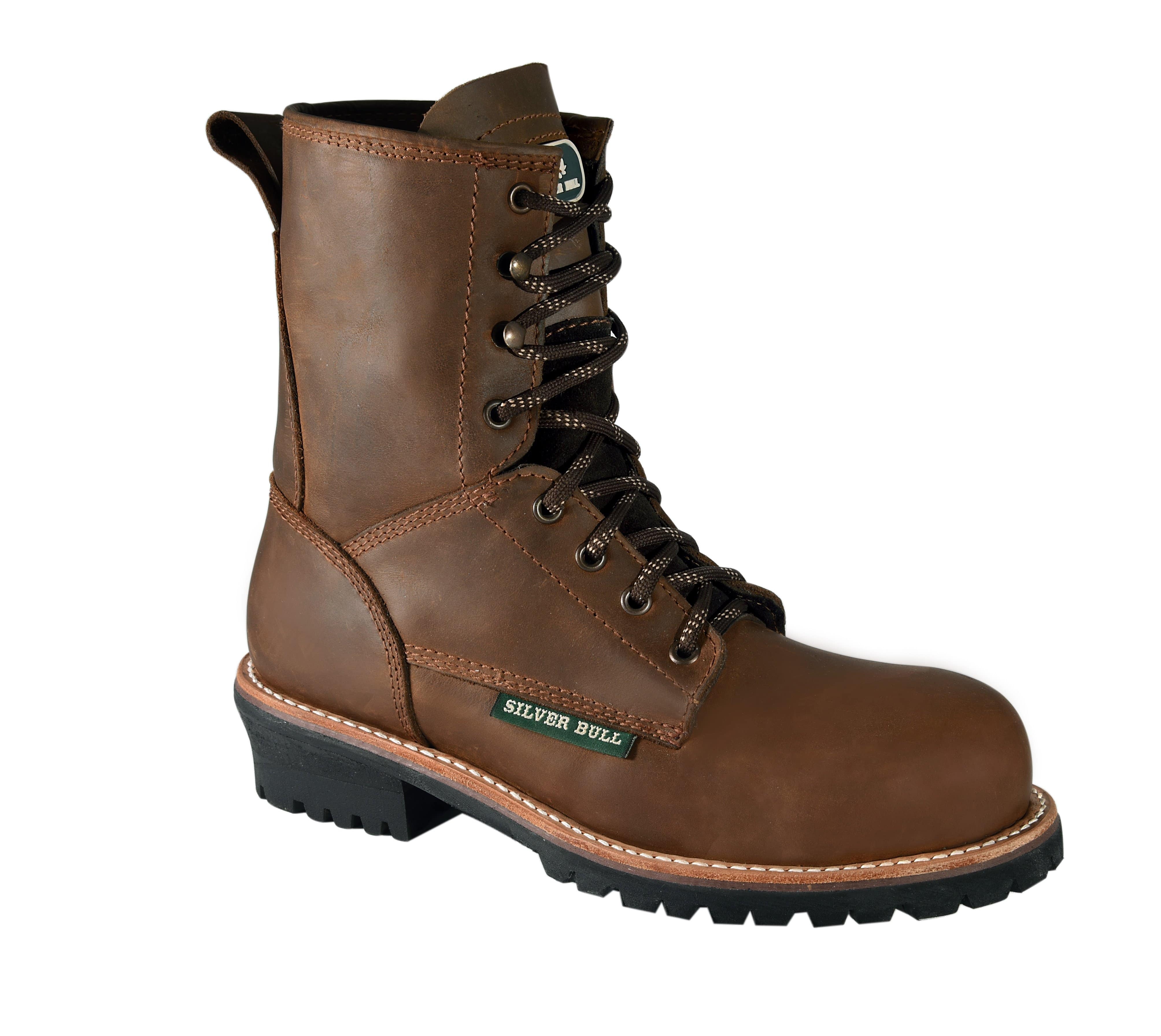 SB2040 WORK BOOT LACE UP  BROWN  FULL GRAIN LEATHER CONSTRUCTION WELT LINING LEATHER SLIP RESISTENT TRACTOR SOLE WORK BOOT (WIDTH WIDE EE -HALF NUMBER LESS RECOMMENDED)