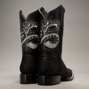 MEN'S JB-VIPER PYTHON COWBOY BOOTS SQUARE TOE WESTERN BOOT-5
