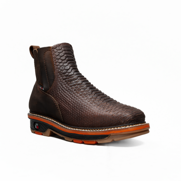 MEN'S VENOM 6" ANKLE WORK BOOTS SOFT TOE SQUARE TOE LIGHTWEIGHT CONSTRUCTION WELT