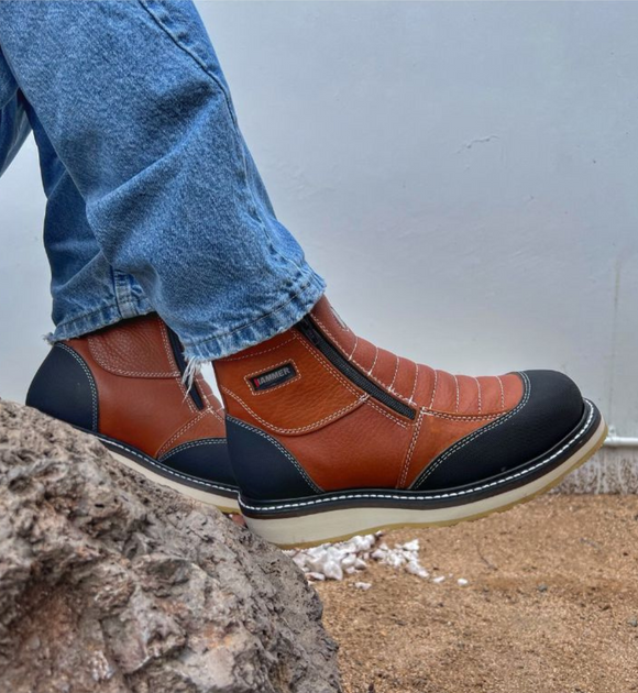 MEN'S 6" FORCE KW 337 ZIPPER DUAL DENSITY SOLE FULL GRAIN LEATHER CONSTRUCTION WELT