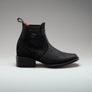 WOMEN'S ANKLE BOOTS VIPERETTE PYTHON SQUARE TOE COWBOY BOOT-2