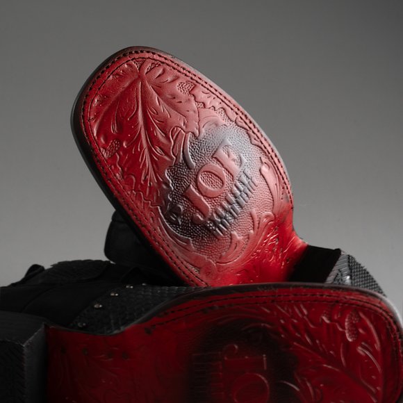 WOMEN'S ANKLE BOOTS VIPERETTE PYTHON SQUARE TOE COWBOY BOOT