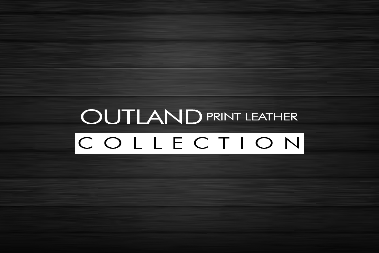 Outland print leather logo