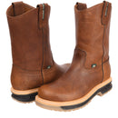 RANCH FORCE SB2060 OCRE DUAL DENSITY OUTSOLE PULL ON LEATHER SLIP RESISTANT-1